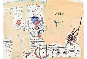 バスキア　シルクスクリーン　額縁付 バスキアを買う | 美術品絵画買取＆販売 靖山画廊 （中央区銀座）無料